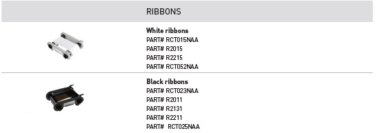 List of Evolis ribbons which have received isega certification