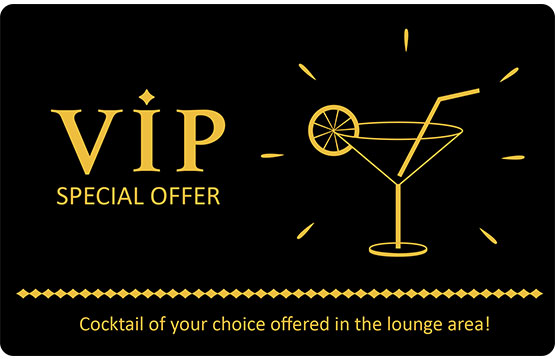 VIP sample card prined with edikio guest VIP sample card prined with edikio guest